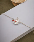 CLASSIC GANESHA SILVER RAKHI