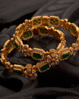 VINTAGE FLORAL ANTIQUE BANGLES