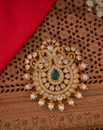 WHITE STONE PEACOCK PENDANT
