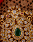 WHITE STONE PEACOCK PENDANT