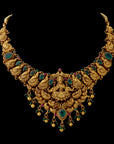 LAKSHMI RATNA PEACOCK TEMPLE NECKLACE