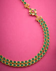 FLORAL EMERALD CASCADE NECKLACE
