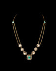 DUAL LAYER POLKI NECKLACE