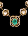 DUAL LAYER POLKI NECKLACE