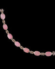 PINK PEBBLE STONE BRACELET