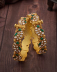 EMERALD KUNDAN ROYALE BANGLES