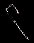SILVER CUFF LINK BRACELET