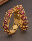 LOTUS KUNDAN BANGLES