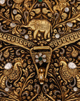 ANTIQUE PEACOCK ROYALE CLUTCH