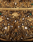 ANTIQUE PEACOCK ROYALE CLUTCH
