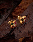 MINIMAL FLORAL STUDS