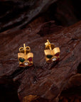 MINIMAL FLORAL STUDS