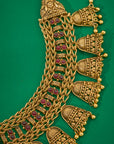ANTIQUE RUBY JHUMKA NECKLACE