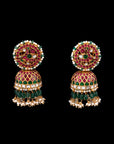 KUNDAN FLORAL LATTICE JHUMKA