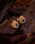 BLUE STONE TEARDROP EARRINGS