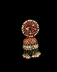 KUNDAN FLORAL LATTICE JHUMKA