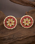 ROYAL KUNDAN PEARL STUDS