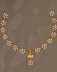 DIVINE LAKSHMI RUBY CZ NECKLACE SET