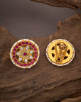 ROYAL KUNDAN PEARL STUDS