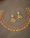 RUBY LAKSHMI KASU NECKLACE SET