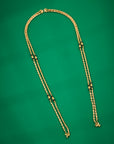 CLASSIC BLACK BEAD GOLD CHAIN
