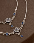 BLUE TEARDROP CHARM ANKLET