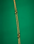 CLASSIC BLACK BEAD GOLD CHAIN