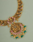 PEACOCK RAJAMALA HERITAGE NECKLACE