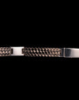 PLAIN BADGE SILVER BRACELET