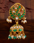 EMERALD BLOOM KUNDAN JHUMKAS