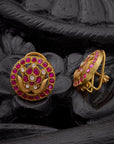RUBY ANTIQUE STUDS