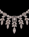 LEAFY NECKLACE WITH EARRINGS