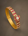 RUBY RADIANCE FLORAL BANGLE