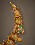 GRAND LAKSHMI KEMP STONE NECKLACE