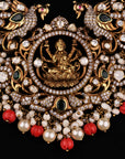 MOISSANITE VICTORIAN LAKSHMI NECKLACE