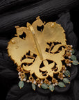 KUNDAN PEACOCK BLOOM PENDANT