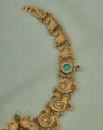 ANTIQUE PEACOCK MOTIF LAKSHMI NECKLACE