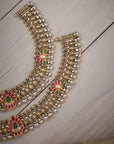 RUBY EMERALD HERITAGE ANKLET