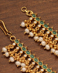 GREEN STONE PEARL MATTIL