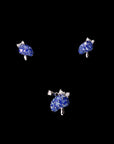 SILVER CHARM PENDANT WITH EARRINGS