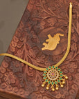 ROYAL EMERALD PENDANT NECKLACE