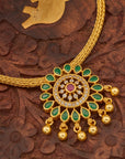 ROYAL EMERALD PENDANT NECKLACE