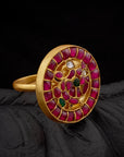 RAJWADA RUBY KUNDAN RING
