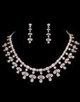 ZIRCON NECKLACE WITH EARRINGS