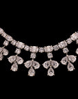 ZIRCON NECKLACE WITH EARRINGS