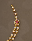 RUBY WHITE STONE NECKLACE