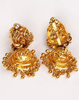 GOLDEN MAYURA TEMPLE JHUMKA