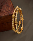 CLASSIC WHITE STONE LAKSHMI BANGLE