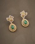 EMERALD FLORAL CZ NECKLACE SET