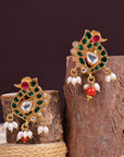 PEACOCK PEARL EARRINGS